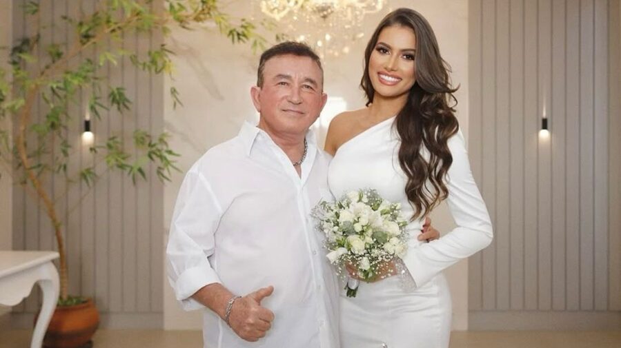 Amado Batista se casa com modelo de 23 anos