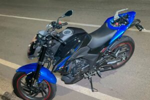 Motociclista leva fechada e fica ferido ao cair no Anel Viário, em Limeira