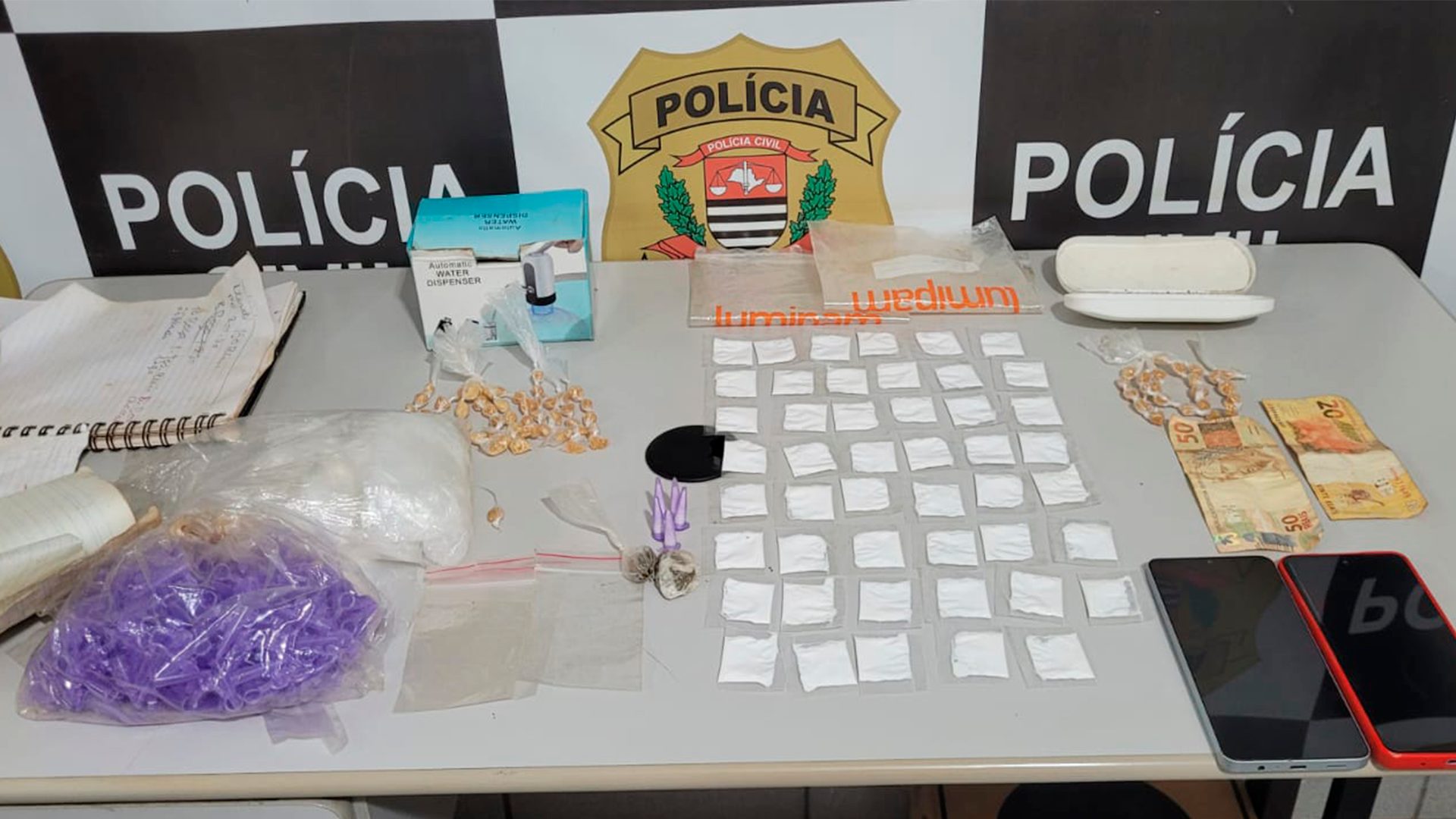 Ação conjunta entre GCM e Polícia Civil prende casal por tráfico de drogas em Cordeirópolis