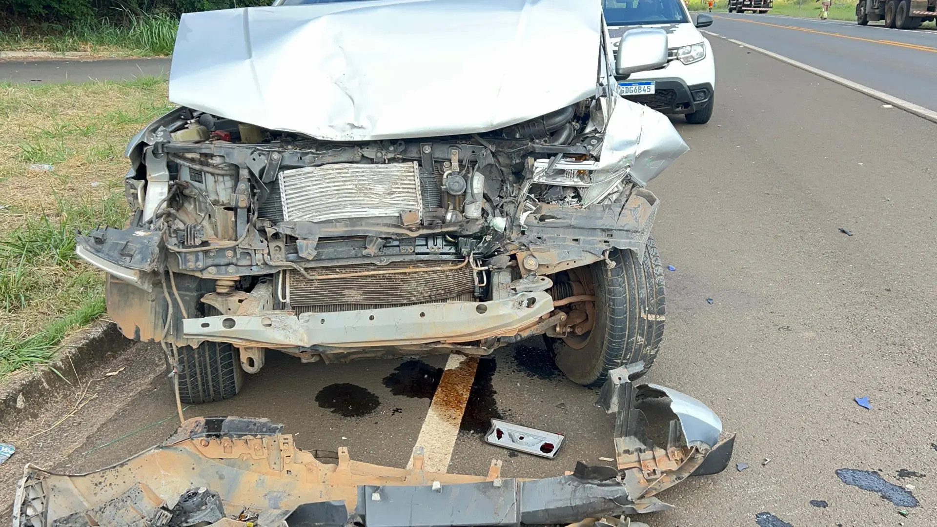 Colisão traseira é registrada no mesmo local de acidente fatal entre motos na Limeira-Iracemápolis