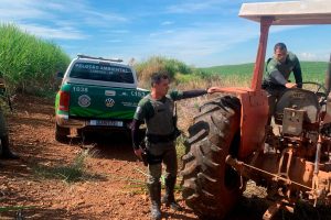 GCM de Limeira recupera trator furtado em área rural