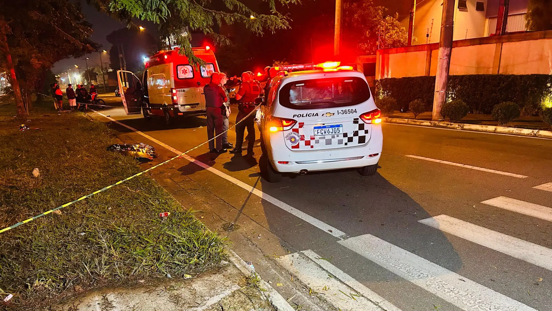 Imagens mostram acidente que matou jovem em Limeira