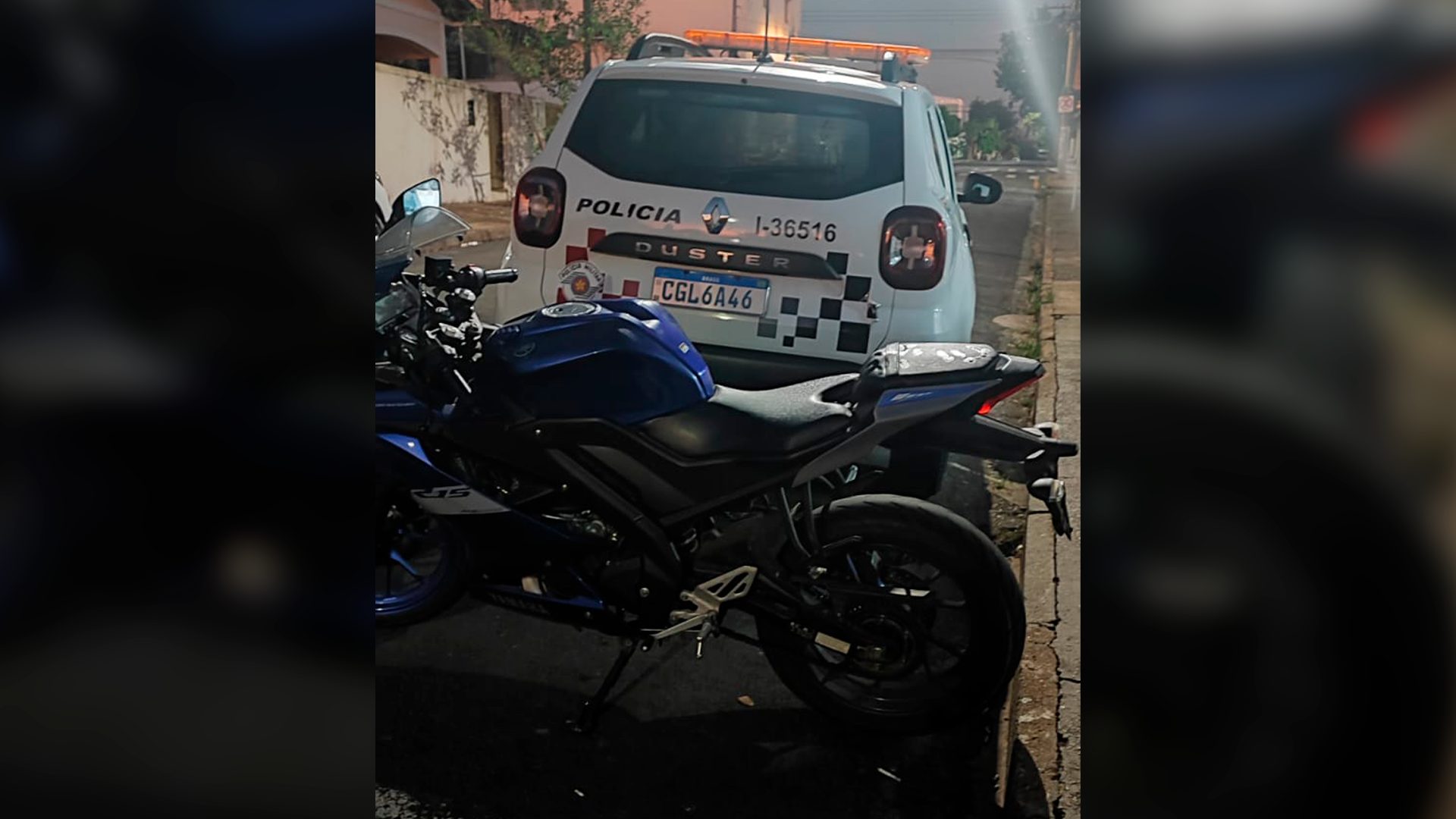 Menor com moto furtada foge da PM, cai e é apreendido em Limeira