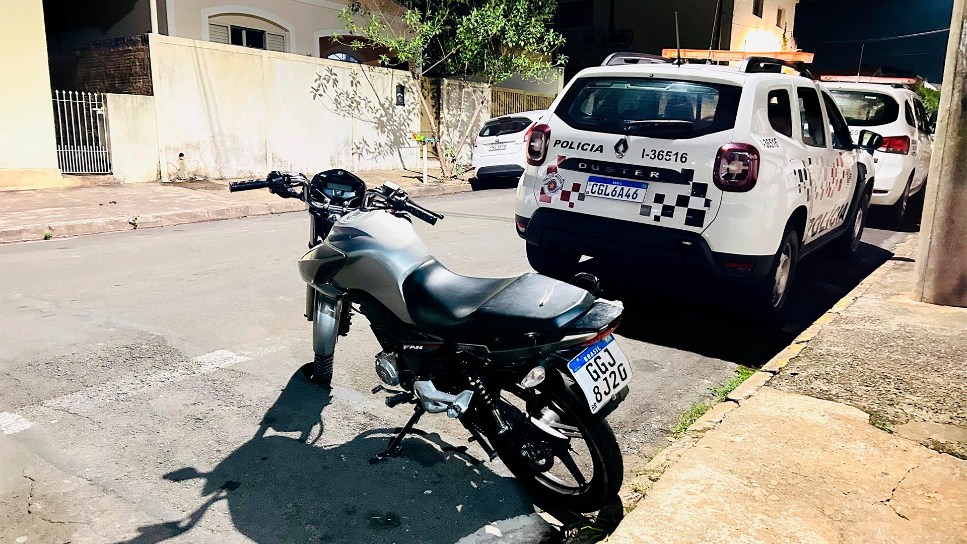 PM recupera moto roubada minutos após o crime em Limeira