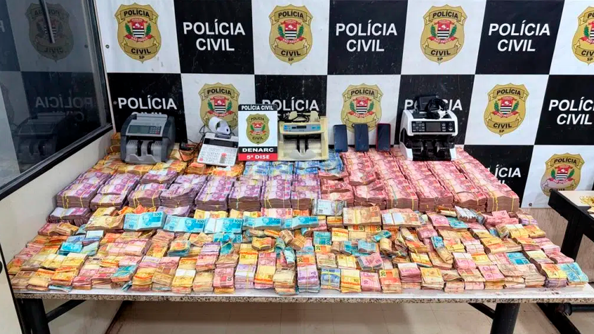 Casal da quadrilha do THC é preso com quantia milionária em SP