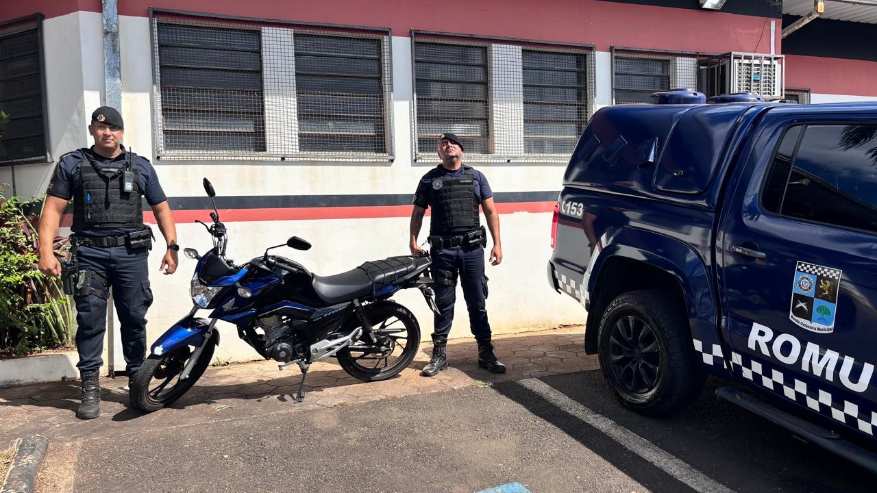 GCM recupera motos furtadas no bairro Geada, em Limeira