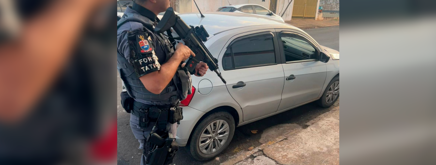 Gol com chassi adulterado é apreendido no Cidade Universitária II, em Limeira