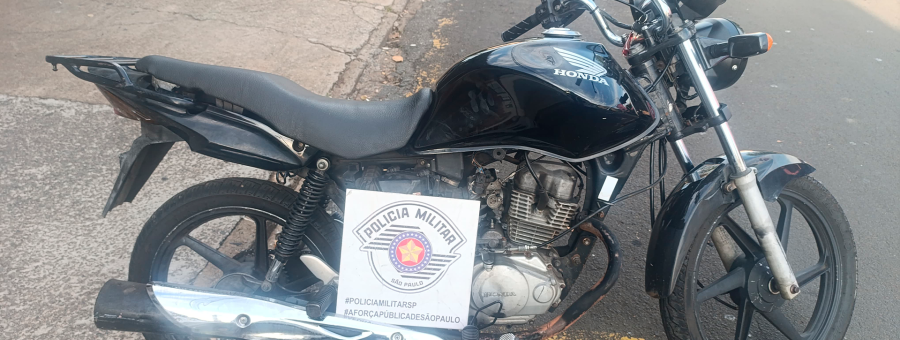 Moto furtada é localizada em ferro-velho no Jd. Pérola, em Limeira