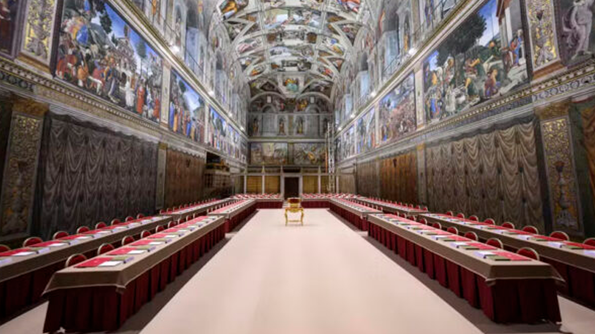 Vaticano divulga imagens da Capela Sistina e confirma início do conclave nesta quarta-feira