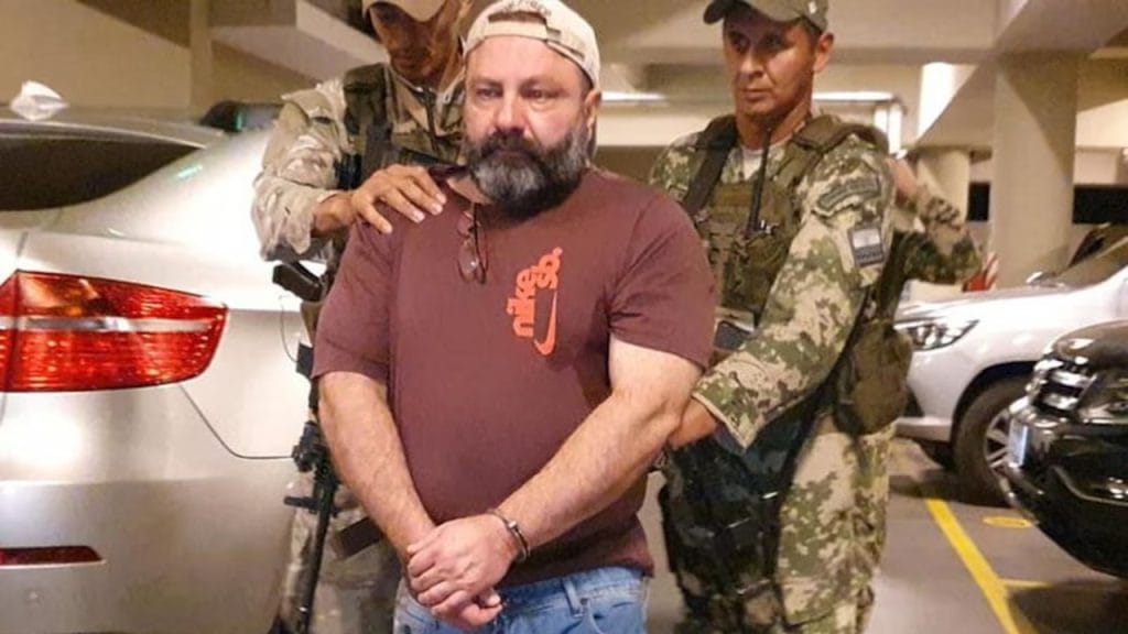 Levi Adriano Felício preso pela Polícia Federal do Paraguai