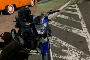 Moto acidente Lauro Correa