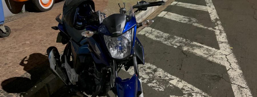 Moto acidente Lauro Correa