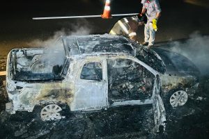 Fiat Strada queimada