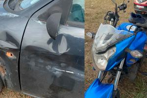 Motociclista fica ferido após colisão na rotatória da Limeira-Piracicaba