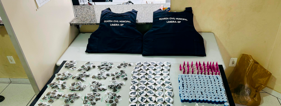 Suspeito foge após perseguição e deixa para trás sacola com grande quantidade de maconha em Limeira