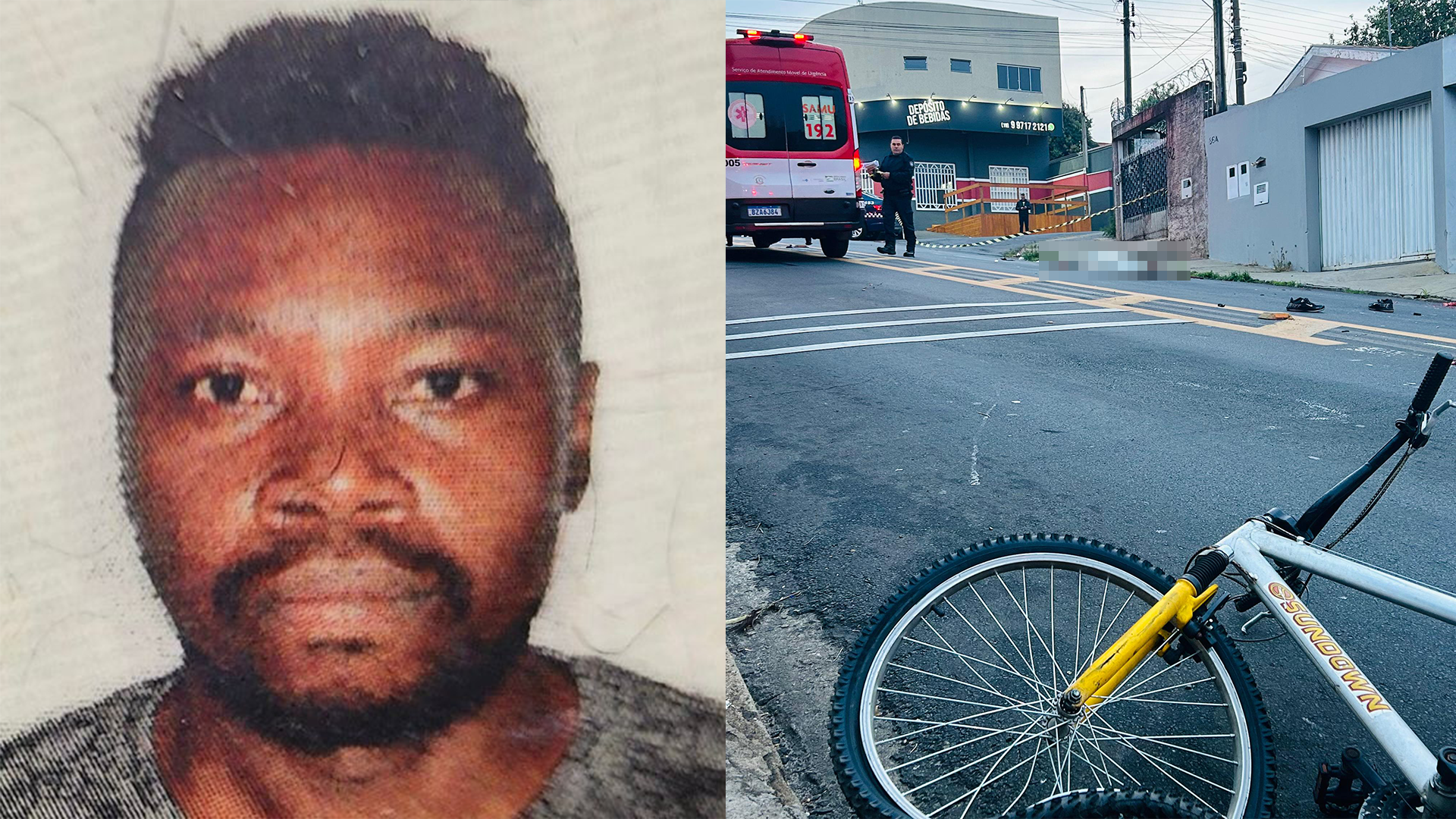 Ciclista cai, é atropelado por três veículos e morre no Jd. Cavinato