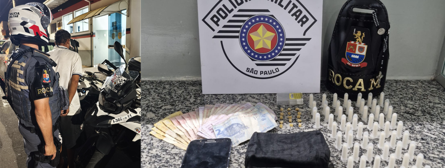 Foragido da Justiça é preso traficando drogas na Marginal Tatu, em Limeira