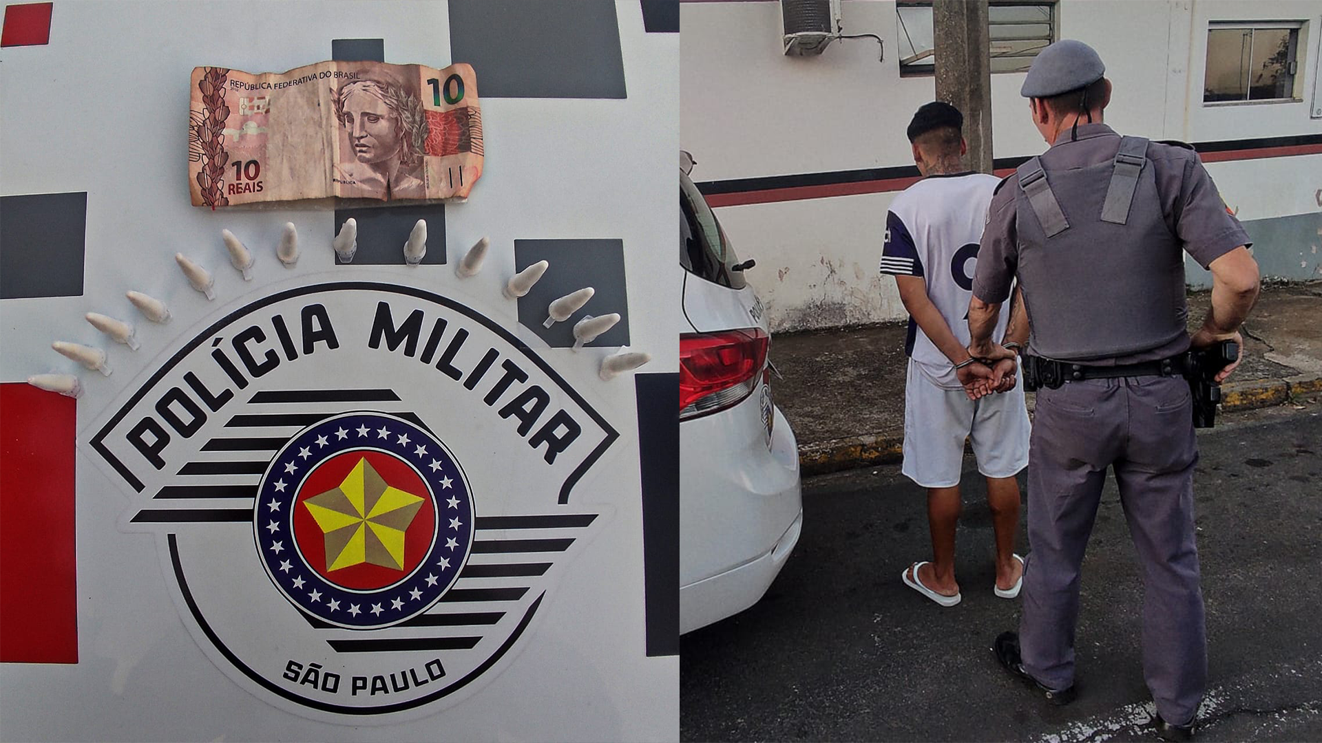 Jovem é preso com cocaína em passarela no Jd. Planalto, em Limeira