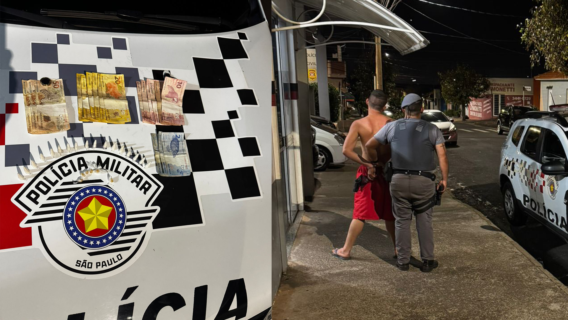 Jovem é preso com drogas e mais de R$ 300 no Jd. São Pedro, em Limeira