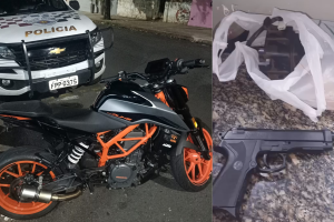 Moto furtada é encontrada em garagem e jovem de 24 anos é preso em Limeira