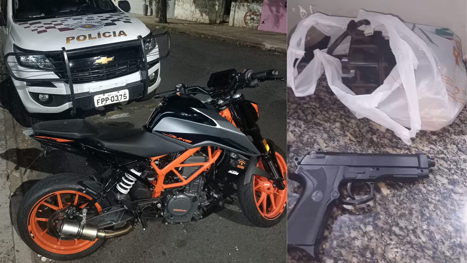 Moto furtada é encontrada em garagem e jovem de 24 anos é preso em Limeira