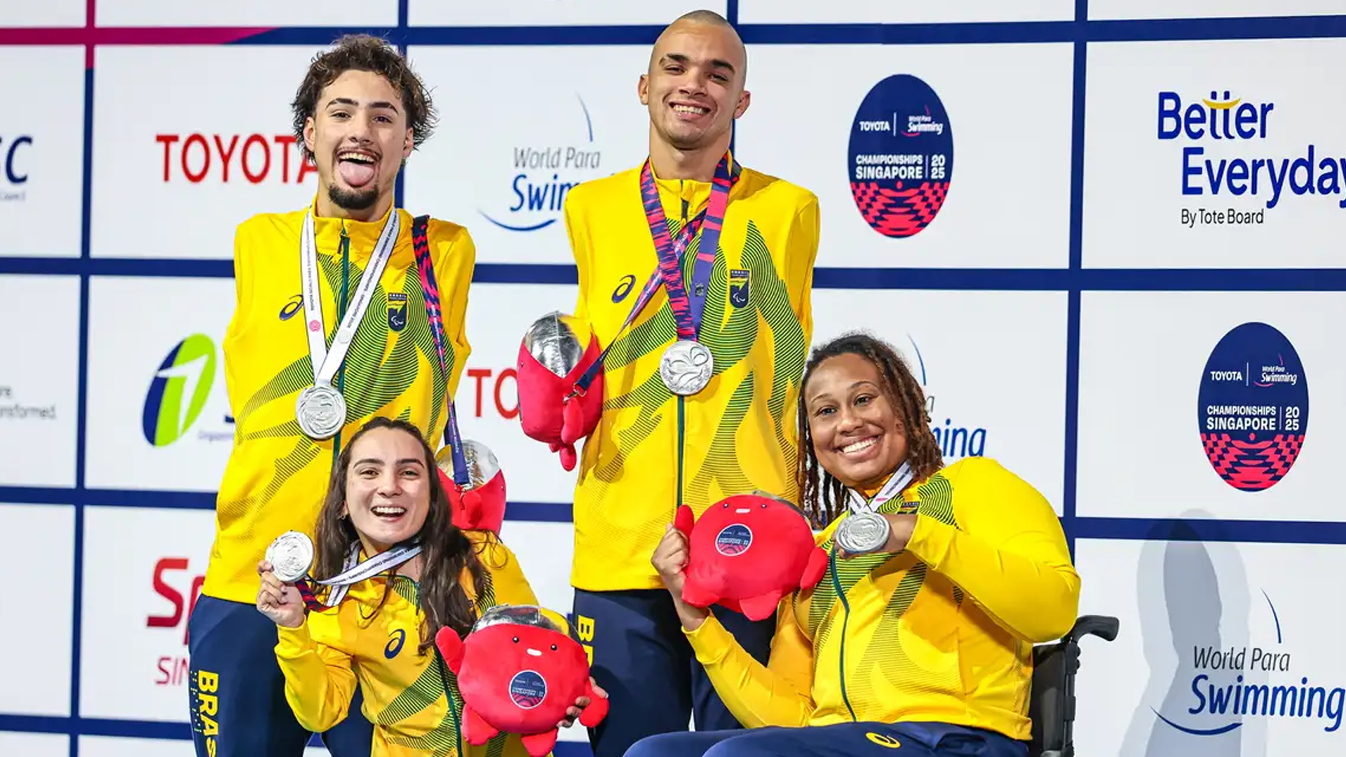 Brasil chega a 12 medalhas no Mundial de Natação Paralímpica