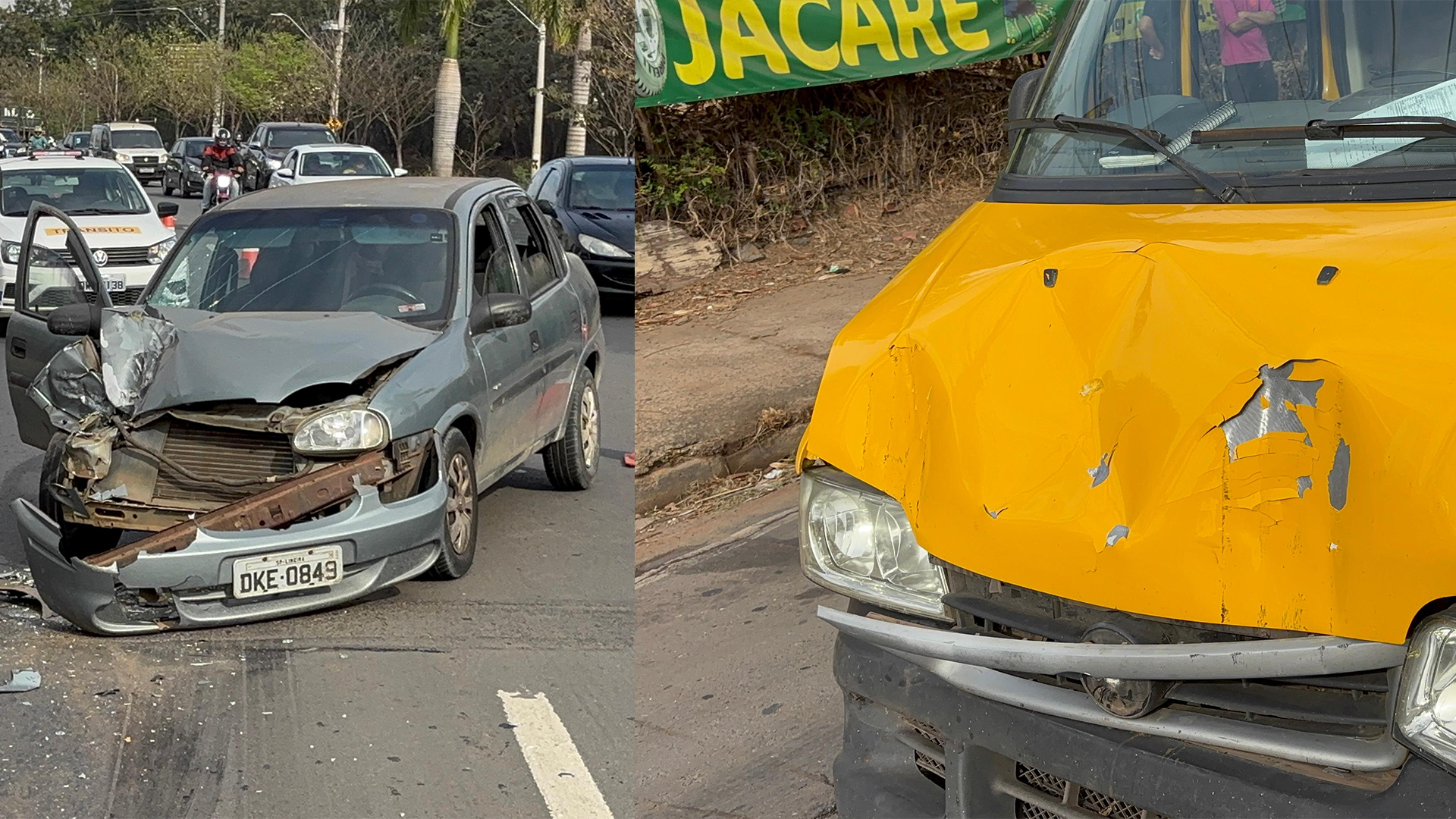 Colisão entre três veículos deixa duas pessoas feridas no Anel Viário, em Limeira