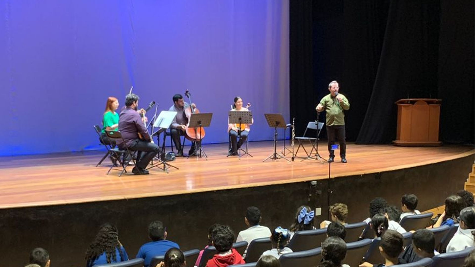 Concerto didático Oboé Brasileiro leva música clássica a alunos de escolas municipais de Limeira
