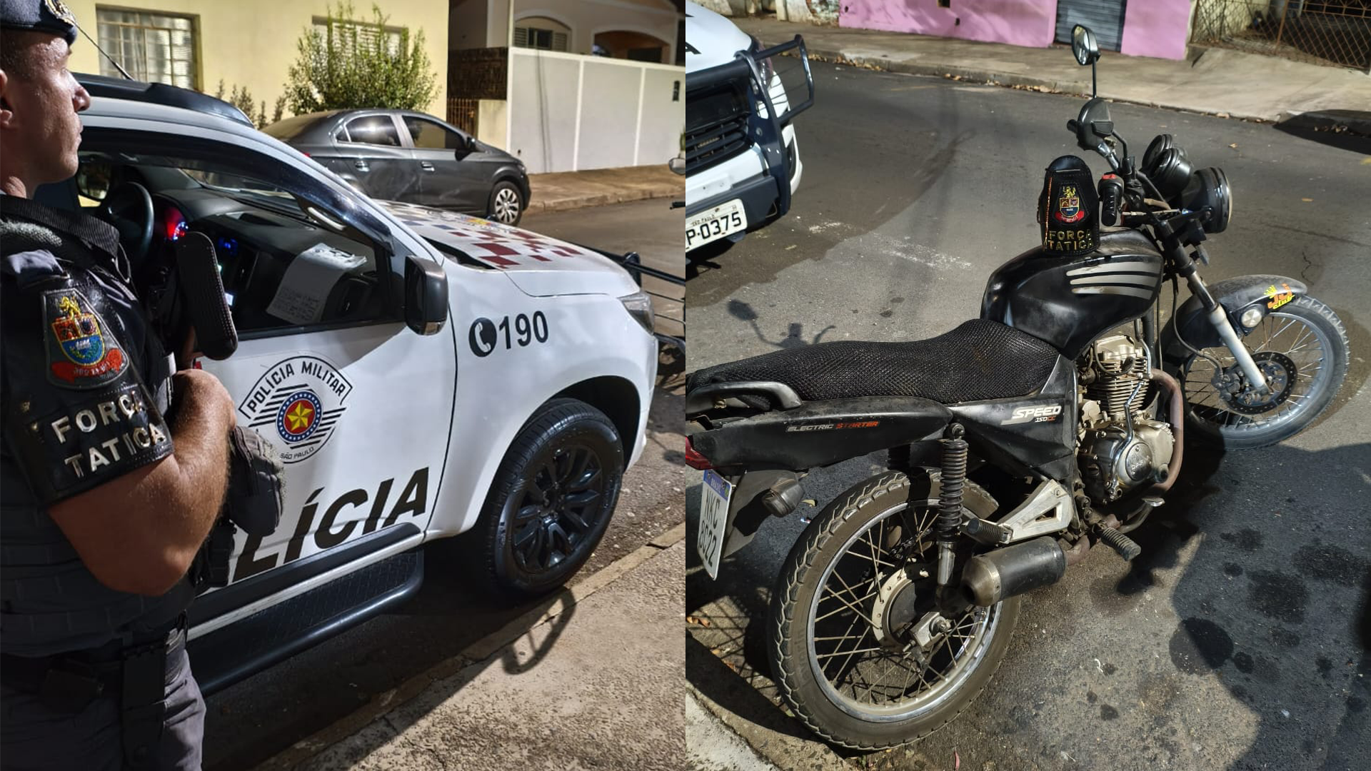 PM prende jovem com moto adulterada no Jd. Novo Horizonte, em Limeira