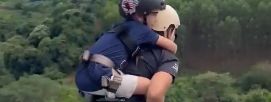 Vídeo de mulher saltando da Ponte do Esqueleto com criança viraliza e gera polêmica