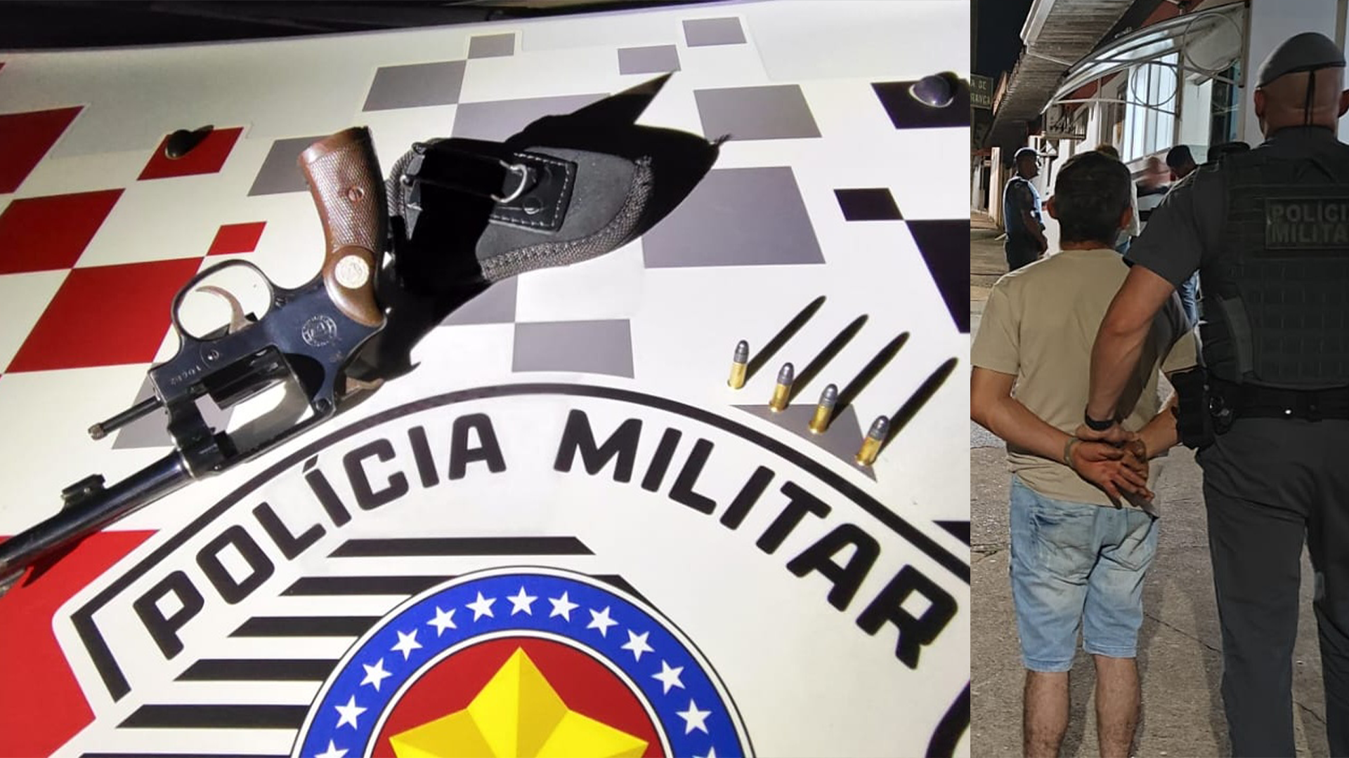 Homem é preso com revólver municiado durante patrulhamento no Abílio Pedro