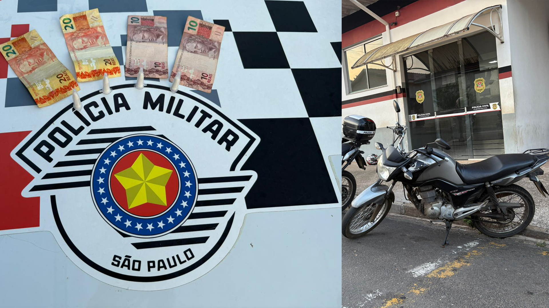 Motociclista é flagrado com cocaína durante blitz em Limeira