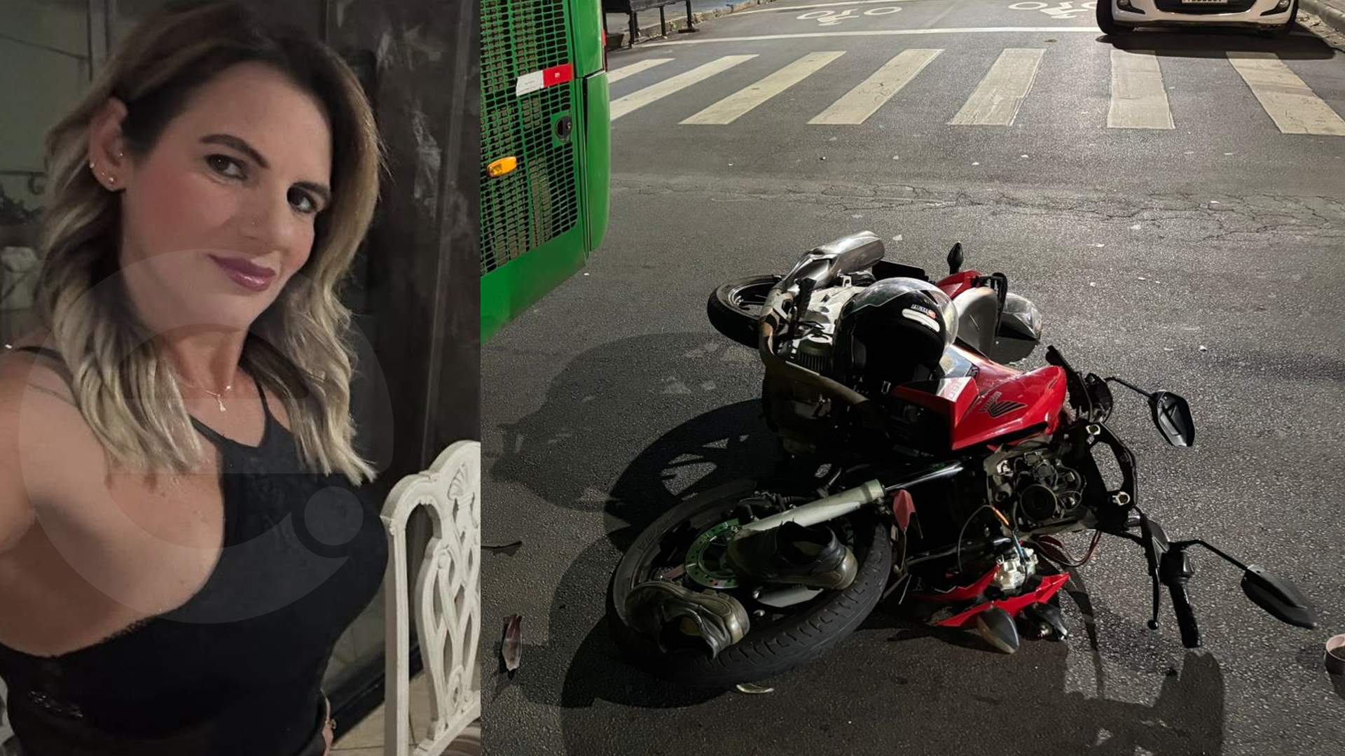 Mulher que atingiu ônibus no Centro de Limeira morre após 20 dias internada