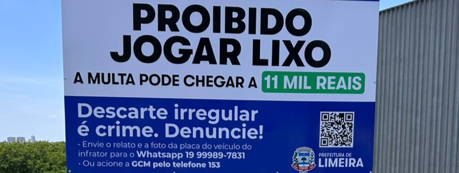 Limeira amplia combate ao descarte irregular com novas ações e canal exclusivo para denúncias