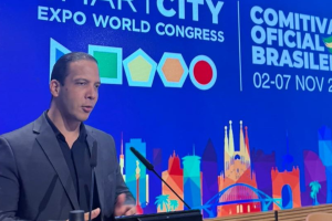 No 1 dia de Congresso em Barcelona, Murilo Félix apresenta inovações tecnológicas de Limeira