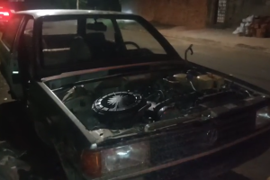 Parati furtada é encontrada depenada no bairro Geada, em Limeira