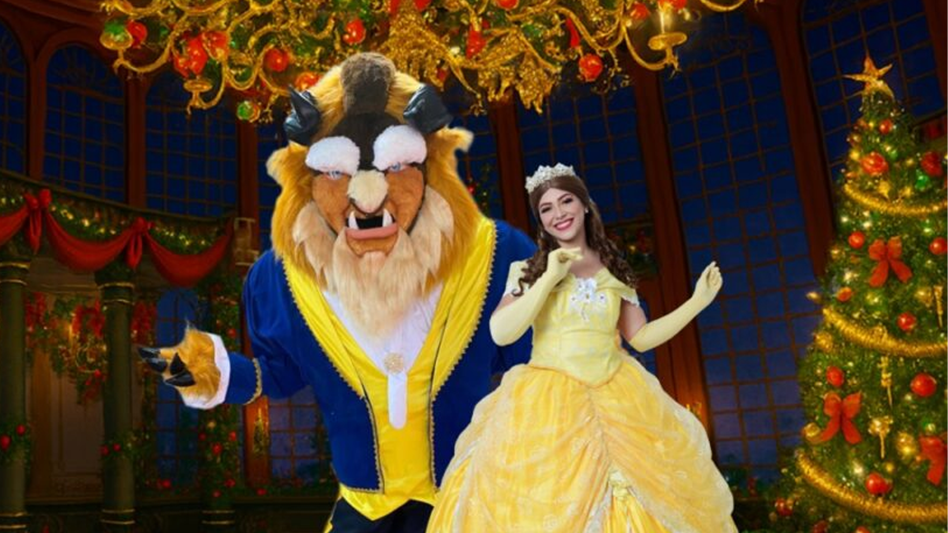 A Bela e a Fera Especial de Natal é neste domingo no Pátio Limeira Shopping