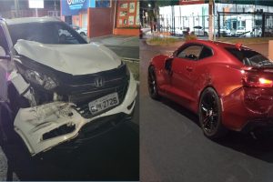 Homem em estado de embriaguez bate na traseira de Camaro na Av. Piracicaba, em Limeira