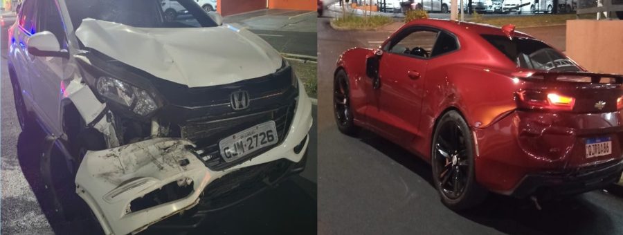 Homem em estado de embriaguez bate na traseira de Camaro na Av. Piracicaba, em Limeira