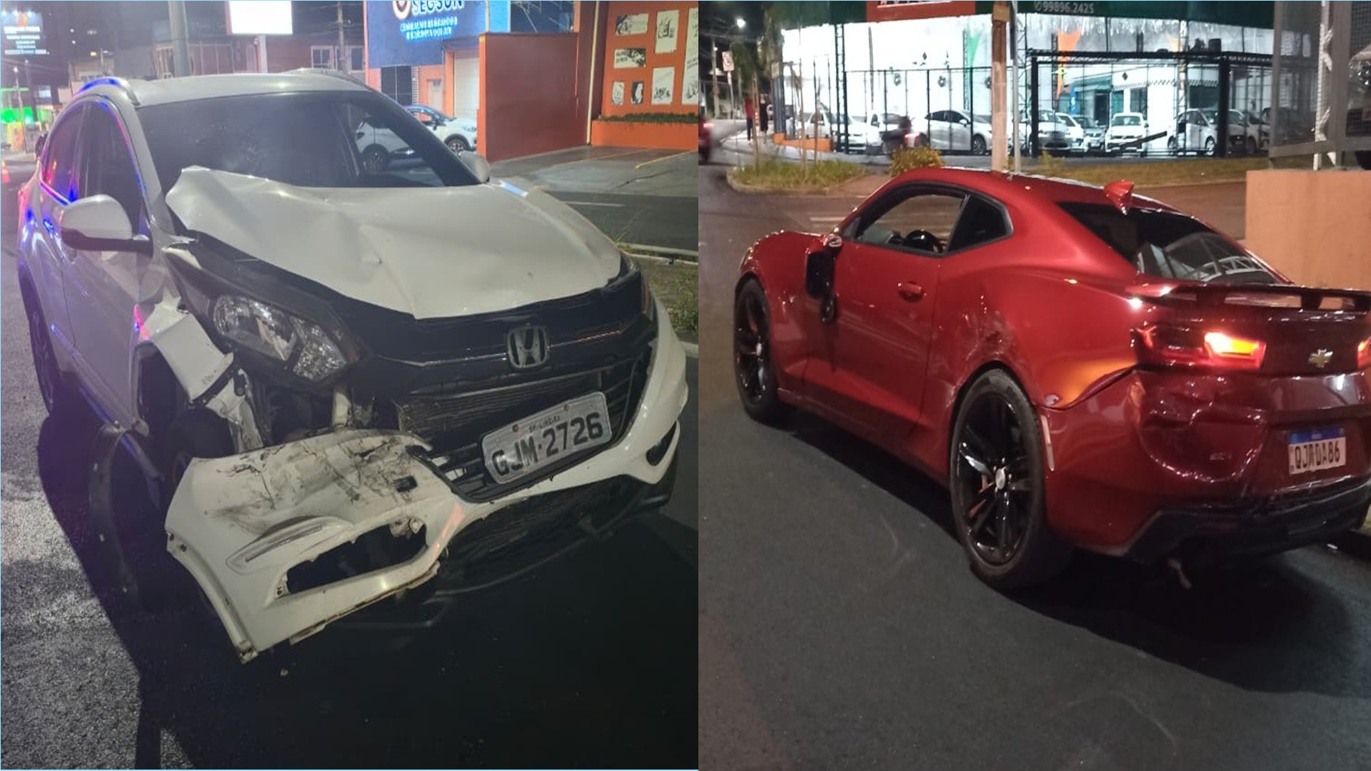 Homem em estado de embriaguez bate na traseira de Camaro na Av. Piracicaba, em Limeira