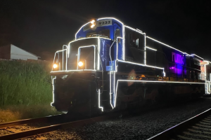 Trem Iluminado da Rumo passa em Limeira nesta segunda-feira