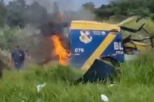 Carro-forte é atacado por criminosos na Rodovia Luiz de Queiroz, em Piracicaba