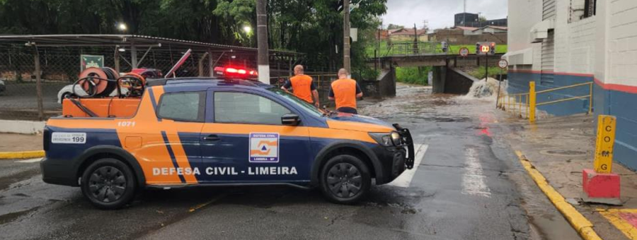 Defesa Civil emite alerta para risco de tempestades em Limeira