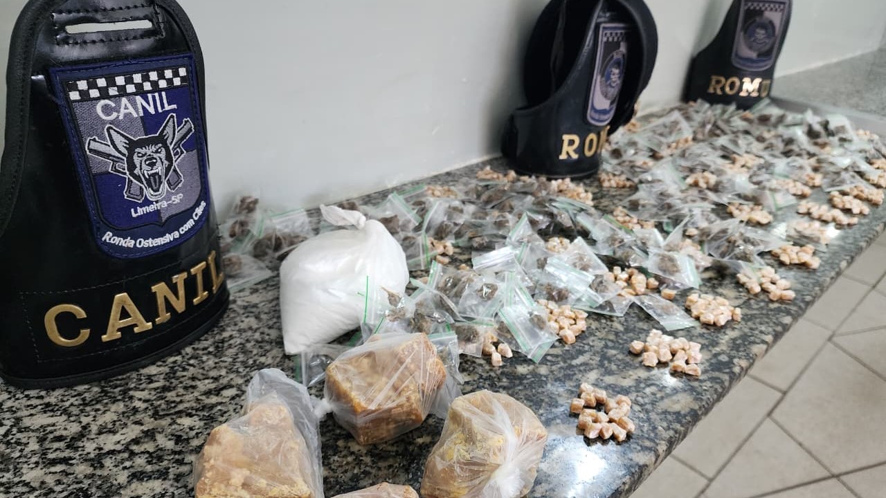 GCM apreende grande quantidade de drogas no Jd. Odécio Degan em Limeira
