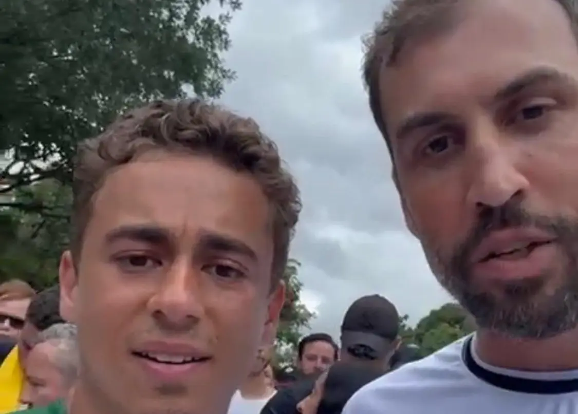 Guilherme Guido participa de caminhada rumo a Brasília