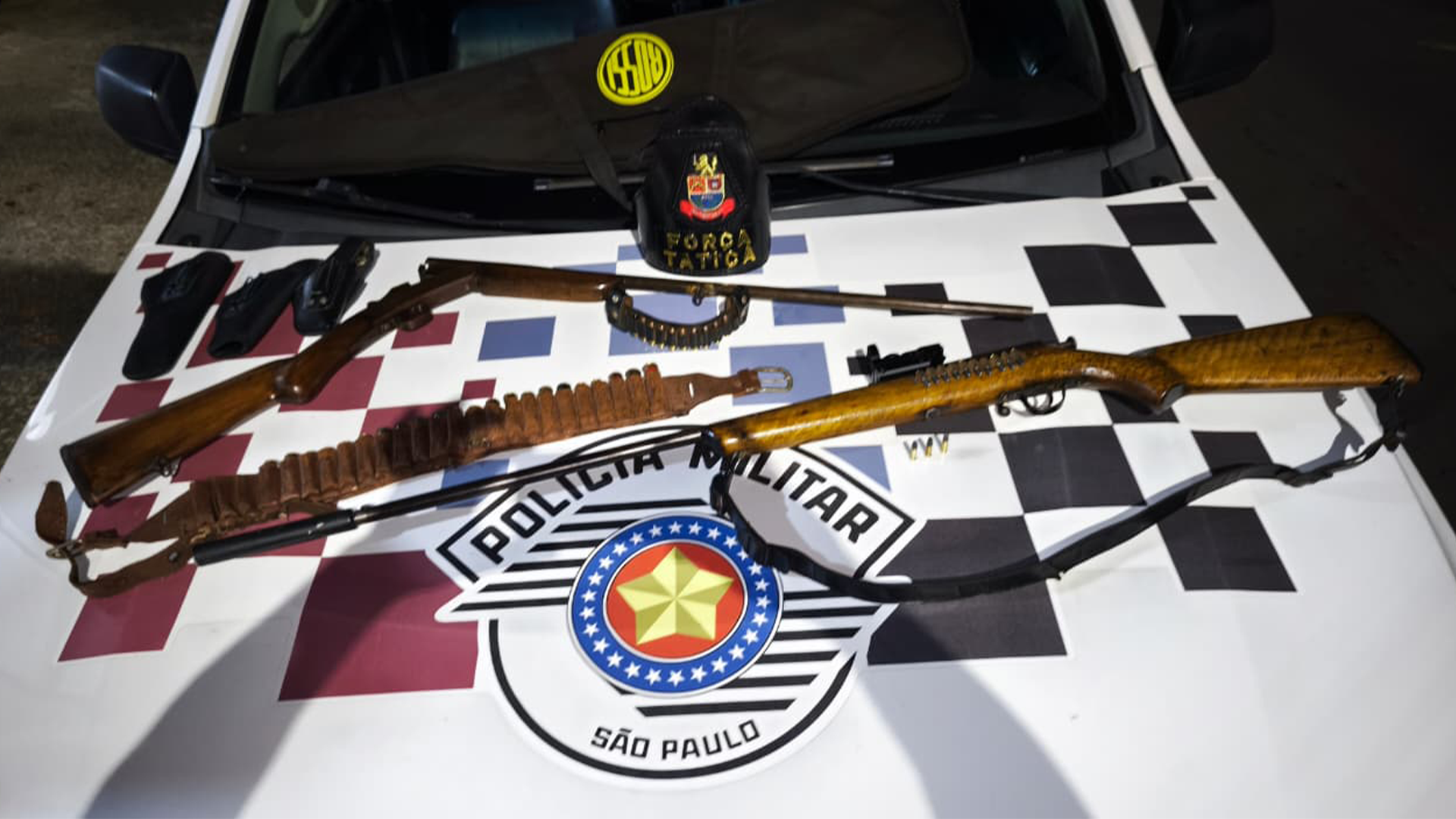 Homem é preso com armas e munições em chácara na zona rural de Limeira