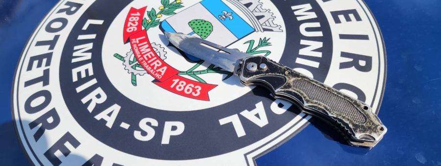 Homem é preso pela GCM por agressão e ameaça com faca em Limeira