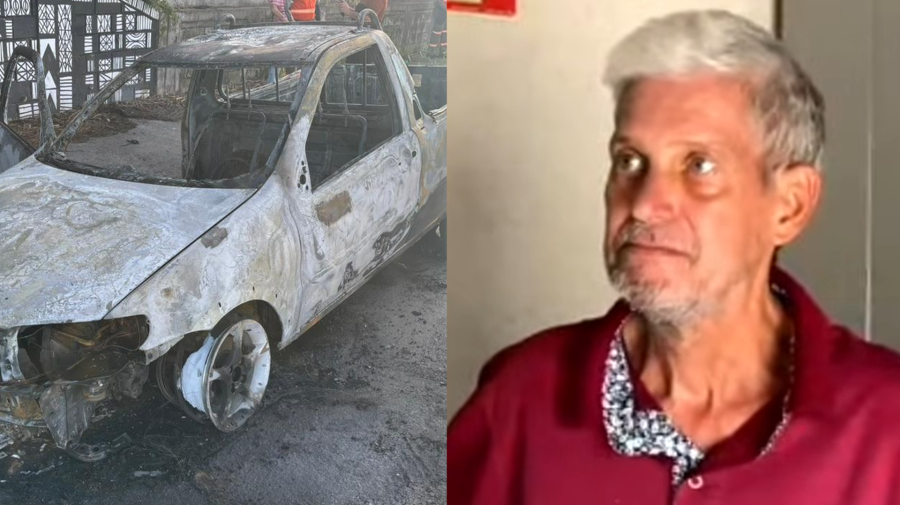 Idoso que teve carro incendiado busca doações para comprar outro veículo