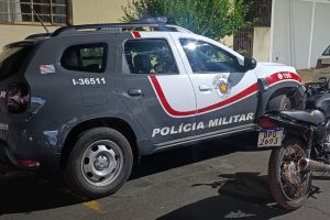 Moto com sinais de adulteração é apreendida no Centro de Cordeirópolis