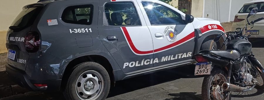 Moto com sinais de adulteração é apreendida no Centro de Cordeirópolis